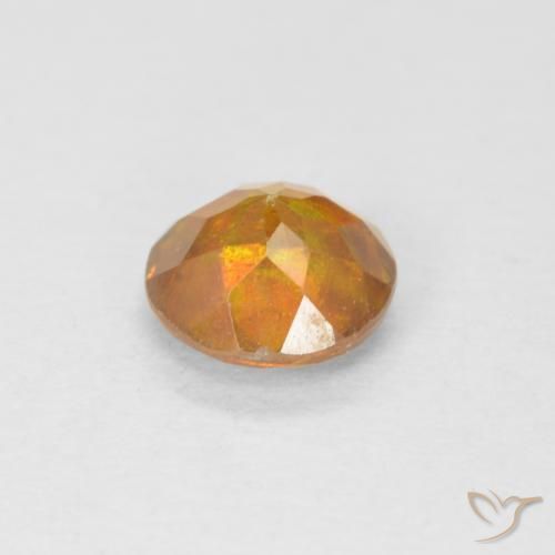 Esfalerita Marrom dourado Natural 0.95ct, Redondo, SI-I1