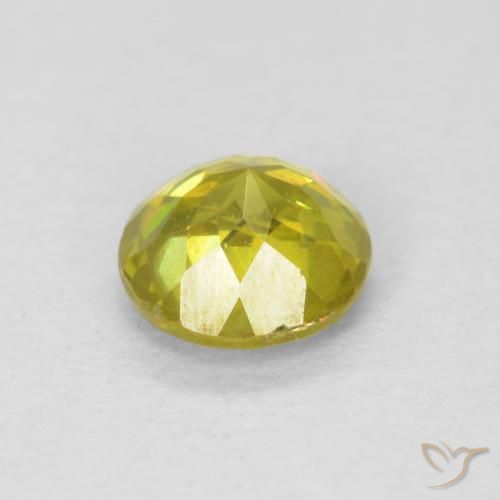 Esfalerita Milho amarelo Natural 0.60ct, Redondo, SI-I1