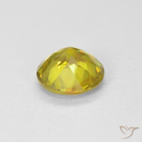 Esfalerita Amarelo acastanhado Natural 1.05ct, Redondo, SI-I1