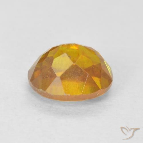 Esfalerita Laranja escuro-dourado Natural 0.91ct, oval, VS-SI