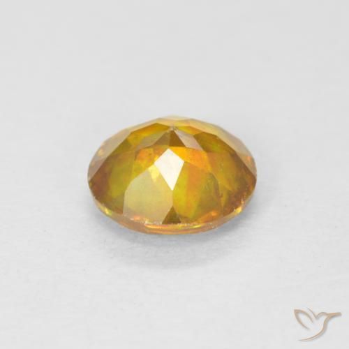 Esfalerita dourado natural 1,00ct, corte redondo, VS-SI
