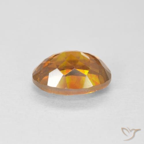 Esfalerita Medium Dark-Orange Natural 1.91ct, oval, VS-SI
