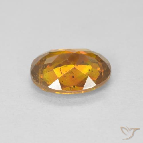 Esfalerita Laranja acastanhado Natural 1.71ct, oval, VS-SI