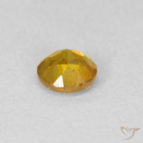 Esfalerita Dourado Escuro Natural 0.34ct, Redondo, VS-SI