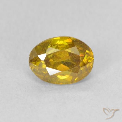 0.83ct Natural ouro profundo Esfalerita, oval, VS-SI