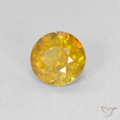 Esfalerita Ouro Natural 0.77ct, Redondo, VS-SI