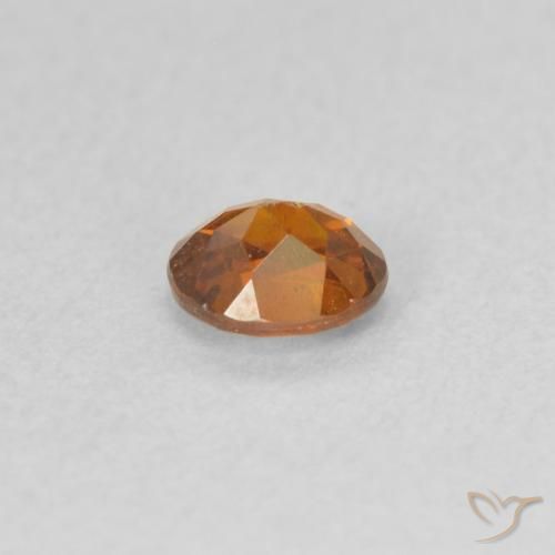 Esfalerita Laranja Médio Natural 0.43ct, oval, VS-SI