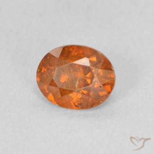 Esfalerita Laranja Profundo Natural 0.82ct, oval, SI