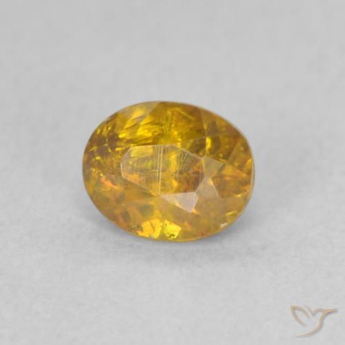 Esfalerita Ouro Natural 0.85ct, oval, SI