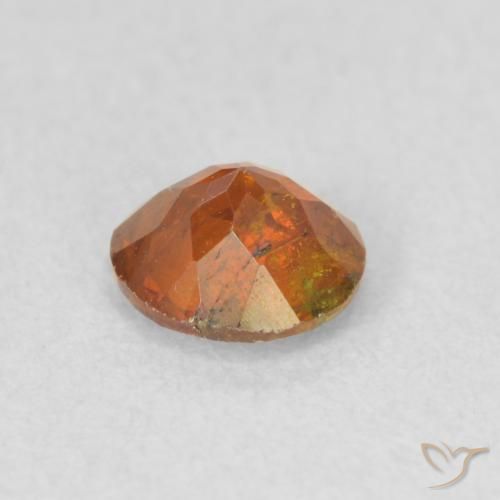 Esfalerita Laranja terroso Natural 0.52ct, Redondo, SI