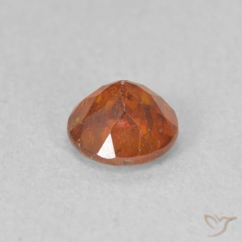 Esfalerita Laranja acastanhado Natural 0.48ct, Redondo, SI