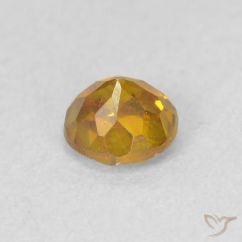 Esfalerita Dourado-Laranja Natural 0.53ct, Redondo, SI