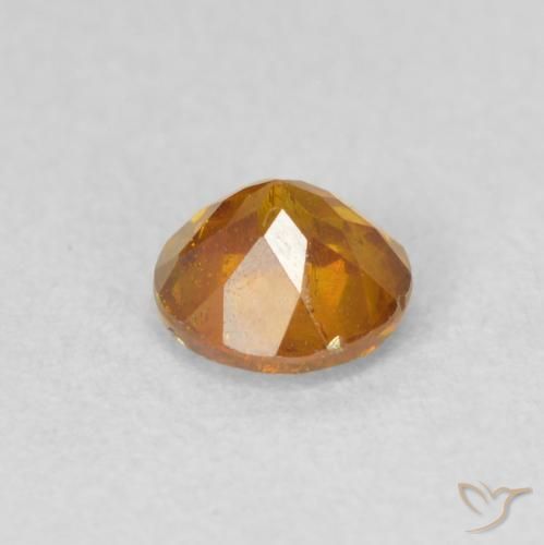 Esfalerita Laranja Médio Natural 0.50ct, Redondo, SI