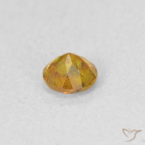 Esfalerita ouro médio Natural 0.27ct, Redondo, SI