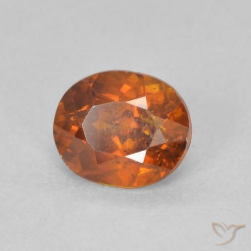 Esfalerita Laranja Profundo Natural 0.93ct, oval, VS-SI