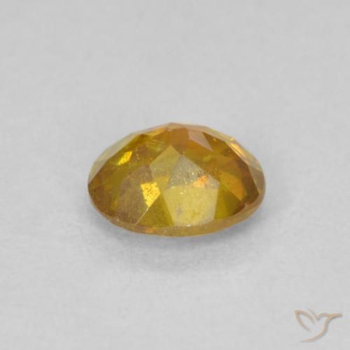 Esfalerita Medium Light-Orange Natural 0.62ct, oval, VS-SI