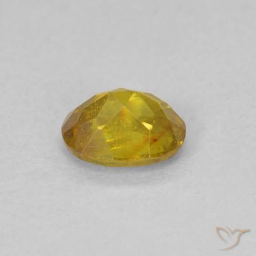Esfalerita Amarelo acastanhado Natural 0.52ct, oval, VS-SI