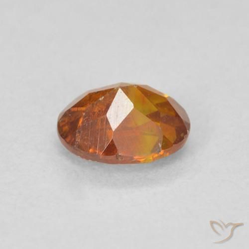 Esfalerita Laranja acastanhado Natural 0.68ct, oval, SI