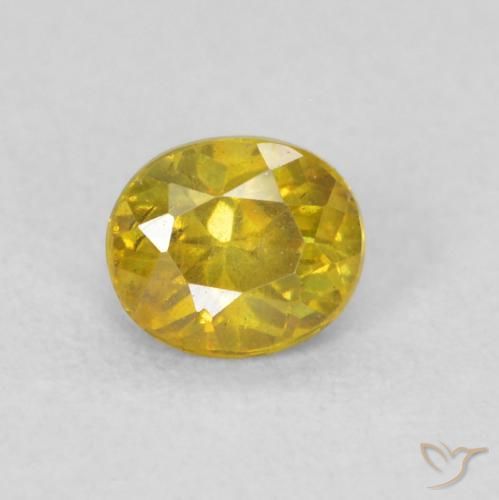 0.27ct Natural Dourado Esfalerita, oval, VS-SI