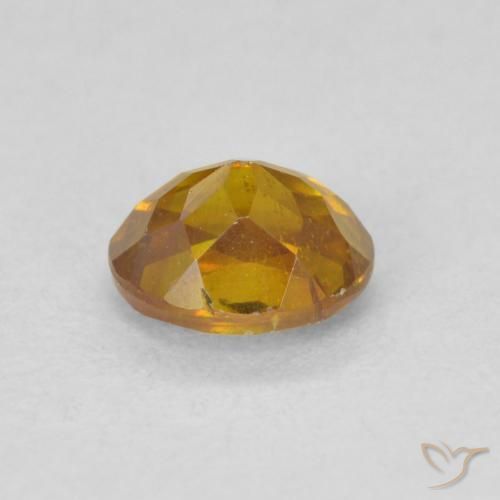 Esfalerita Marrom dourado Natural 0.89ct, oval, VS-SI