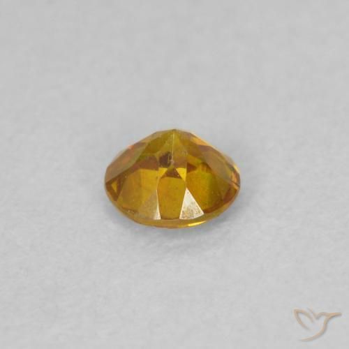 Esfalerita Medium Light-Orange Natural 0.21ct, Redondo, SI