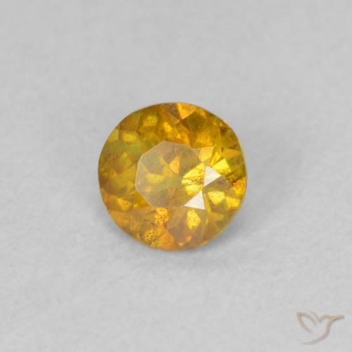 Esfalerita Laranja acastanhado Natural 0.29ct, Redondo, SI