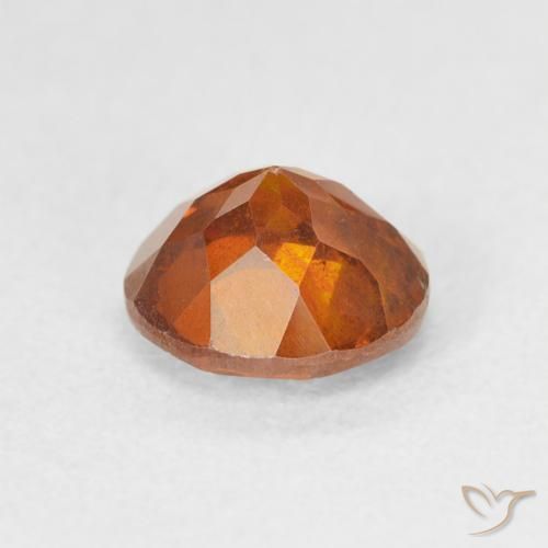 esfalerita Laranja Profundo Natural 1.28ct, Corte Redondo, VS-SI