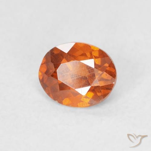 Esfalerita Laranja Profundo Natural 0.40ct, oval, VS-SI
