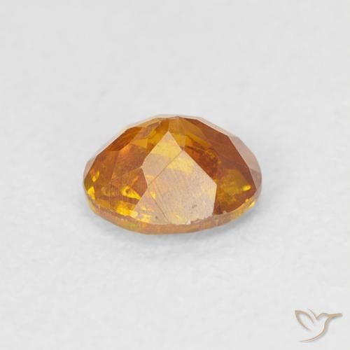 Esfalerita Laranja brilhante Natural 0.51ct, oval, SI