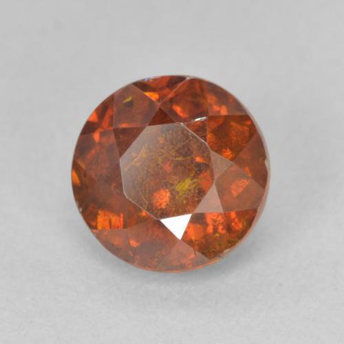 Esfalerita laranja avermelhado Natural 2.05ct, Redondo, SI