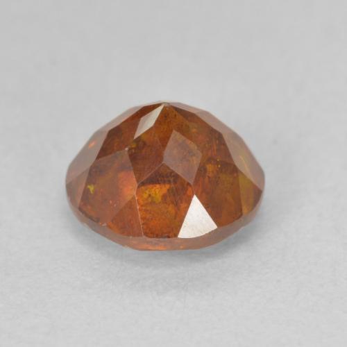 Esfalerita laranja avermelhado Natural 2.05ct, Redondo, SI