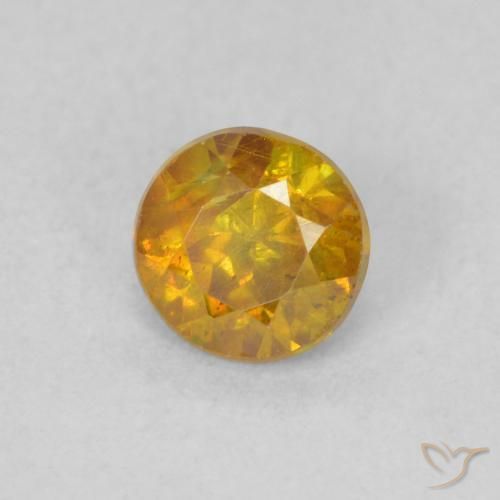 Esfalerita Marrom dourado Natural 0.62ct, Redondo, SI