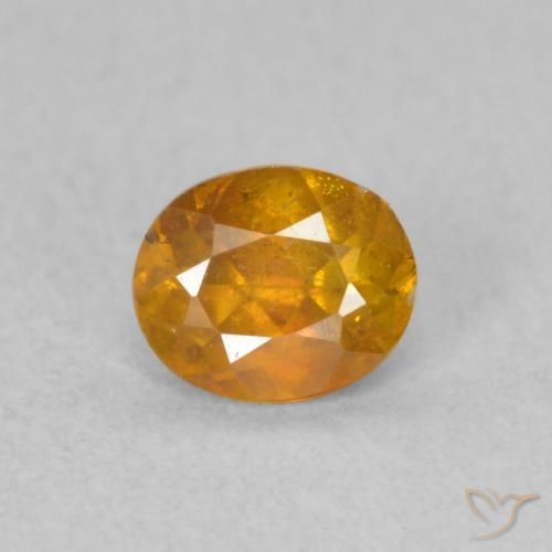 0.50ct Natural Marrom dourado Esfalerita, oval, SI