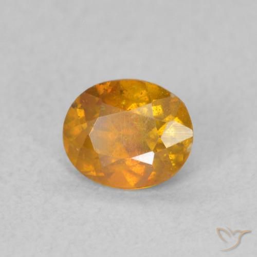 Esfalerita Marrom dourado Natural 0.50ct, oval, SI