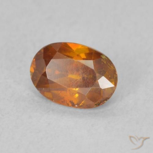 Esfalerita Laranja Médio Natural 0.62ct, oval, SI