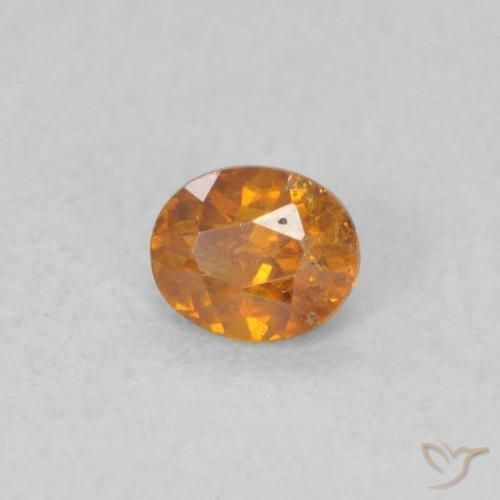 Esfalerita Laranja Profundo Natural 0.33ct, oval, SI