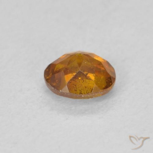 Esfalerita terra laranja Natural 0.52ct, oval, SI