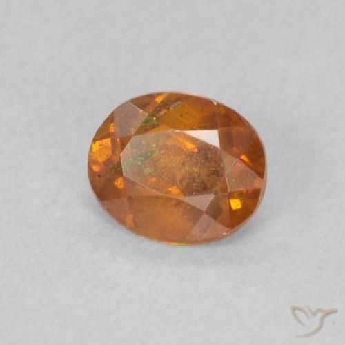 Esfalerita Medium Dark-Orange Natural 0.55ct, oval, SI