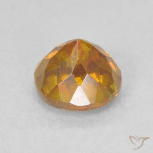 Esfalerita Cidra de Laranja Natural 0.64ct, Redondo, SI