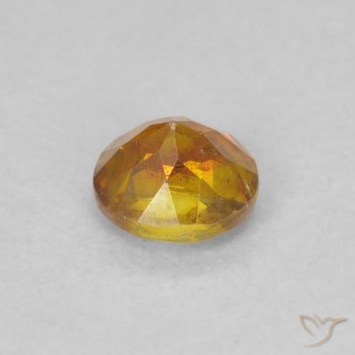 Esfalerita Laranja Médio Natural 0.30ct, Redondo, SI