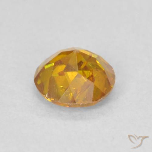 Esfalerita terra laranja Natural 0.35ct, Redondo, SI
