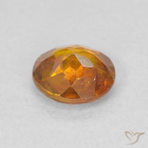 Esfalerita Laranja acastanhado Natural 0.41ct, Redondo, SI