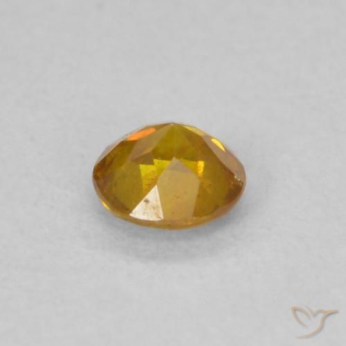 Esfalerita Laranja Dourada Natural 0.30ct, Redondo, SI