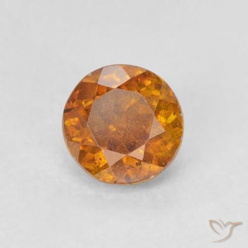 Esfalerita Marrom dourado Natural 0.80ct, Redondo, VS-SI