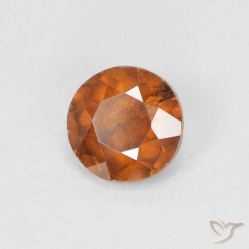Esfalerita Laranja escuro Natural 0.62ct, Redondo, VS-SI