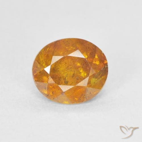 1.25ct Natural mel de laranja Esfalerita, oval, SI