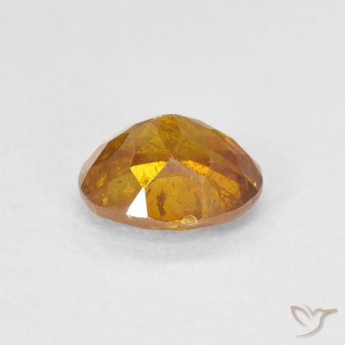 Esfalerita mel de laranja Natural 1.25ct, oval, SI