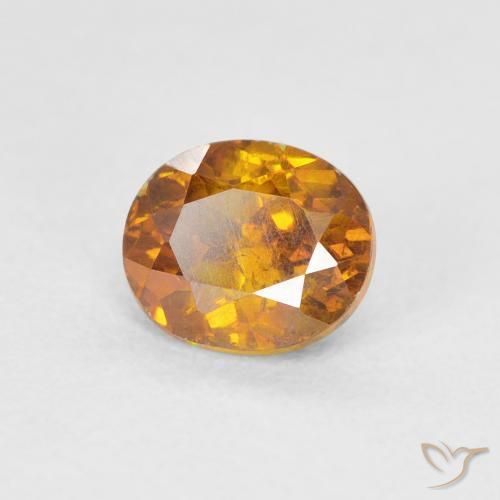 Esfalerita Marrom dourado Natural 1.25ct, oval, SI