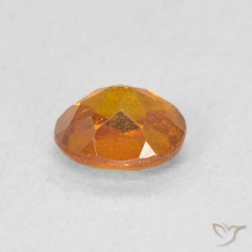 Esfalerita âmbar laranja Natural 0.54ct, oval, SI