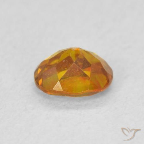 Esfalerita Laranja Médio Natural 0.59ct, oval, SI